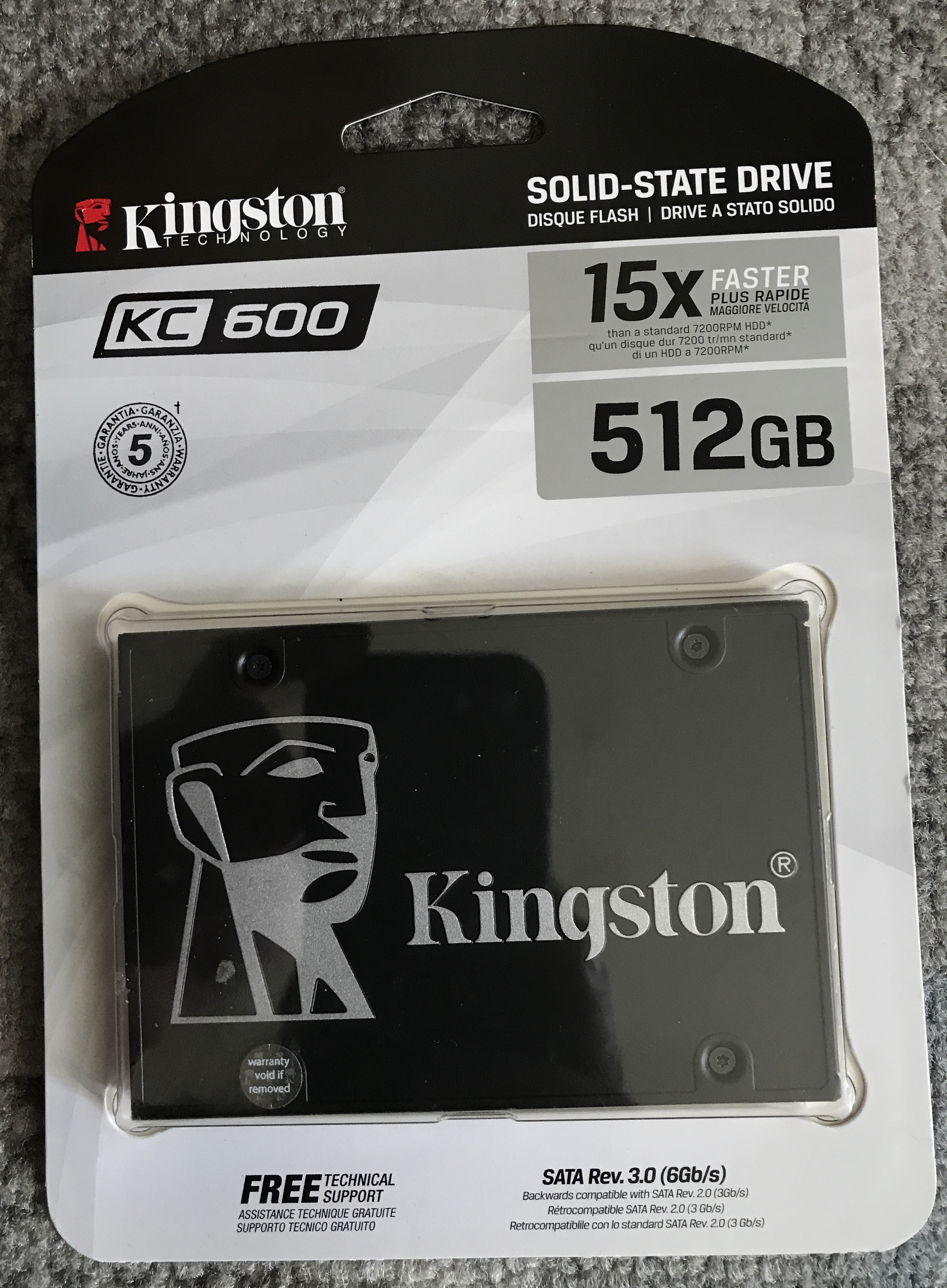 SSD KINGSTON 512 Mb